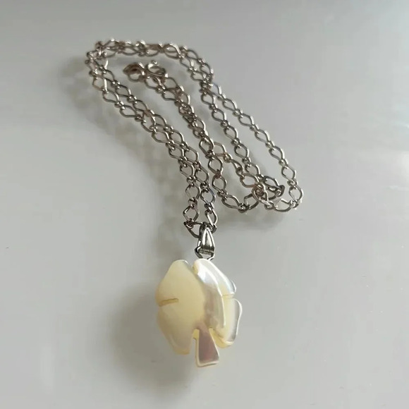 Genuine 925 Sterling Silver Necklace with 4-Leaf Clover Charm - Picture 3 of 9